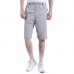 Summer Thin Middle-aged Men's Shorts Elastic Waist Breathable Loose Cotton Linen Shorts