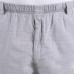 Summer Thin Middle-aged Men's Shorts Elastic Waist Breathable Loose Cotton Linen Shorts