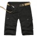 Men's Outdoor Multi-pocket Overalls Shorts Casual Sports Straight Cropped Trousers Bbreeches