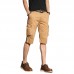 Men's Outdoor Multi-pocket Overalls Shorts Casual Sports Straight Cropped Trousers Bbreeches