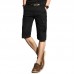 Men's Outdoor Multi-pocket Overalls Shorts Casual Sports Straight Cropped Trousers Bbreeches