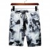 Men's Large Size Casual Loose Floral Printted Knee-Length Shorts