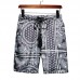 Men's Large Size Casual Loose Floral Printted Knee-Length Shorts