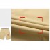 Summer Cotton Leisure Knee-length Shorts Breathable Pure Color Outdoor Cargo Pants for Men