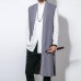 Mens Chinese Style Vintage Cotton Loose Fall Cardigan Sleeveless Coats