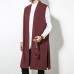 Mens Chinese Style Vintage Cotton Loose Fall Cardigan Sleeveless Coats