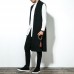 Mens Chinese Style Vintage Cotton Loose Fall Cardigan Sleeveless Coats