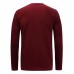 Autumn Winter Pullovers Sweater Men's Cotton Padded Round Neck Long-sleeved Tops