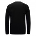 Autumn Winter Pullovers Sweater Men's Cotton Padded Round Neck Long-sleeved Tops