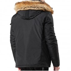 Winter Thick Warm Hooded Outdoor Parka Jacket for Men