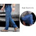 Mens Multi-pocket Denim Pants Tactical Outdoor Cargo Jeans