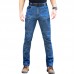 Mens Multi-pocket Denim Pants Tactical Outdoor Cargo Jeans