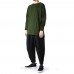 Men's Hio Hop Fashion O-neck Long Tops Solid Color Long Sleeve Casual Pullovers