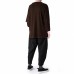 Men's Hio Hop Fashion O-neck Long Tops Solid Color Long Sleeve Casual Pullovers