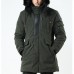 Winter Thick Warm Removable Fluffy Hood Windproof Mens Outdoor Parka Padded Jacket