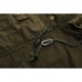 Military Style Multi Pockets Hooded Mens Cotton Jacket