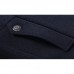 Detachable Scarf Fleece Warm Business Stylish Mens Trench Woolen Overcoat Plus Size