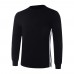 Mens Casual Stitching Color Breathable Cotton Long Sleeve Warm Pullovers Sweaters