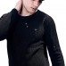 Mens Casual Stylish Holes Pullovers Autumn Round Neck Quality Knit Sweaters