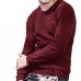 Mens Casual Stylish Holes Pullovers Autumn Round Neck Quality Knit Sweaters