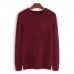 Mens Casual Stylish Holes Pullovers Autumn Round Neck Quality Knit Sweaters