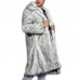 Mens Winter Warm Faux Fur Coat Turn down Collar Mid-long Casual Jacket