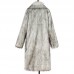 Mens Winter Warm Faux Fur Coat Turn down Collar Mid-long Casual Jacket