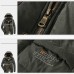 Mens Thicken Warm Multi Pockets Windproof Detachable Hooded Jacket