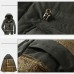 Mens Thicken Warm Multi Pockets Windproof Detachable Hooded Jacket