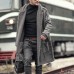 Men's Plus Size Wool Blend Double Side Wearable Thicken Warm Fur Wool Blend Mid Long Coats