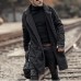 Men's Plus Size Wool Blend Double Side Wearable Thicken Warm Fur Wool Blend Mid Long Coats