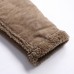 Men's Plus Size Wool Blend Double Side Wearable Thicken Warm Fur Wool Blend Mid Long Coats