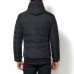 Mens Cotton Padded Jacket Windproof Warm Thick Hooded Coat