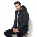 Mens Winter Thick Warm Hooded Padded Jacket