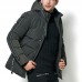 Mens Winter Thick Warm Detachable Hood Outdoor Padded Jacket Parka