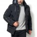 Mens Winter Thick Warm Detachable Hood Outdoor Padded Jacket Parka