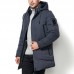 Mens Plus Size Thickened Warm Hooded Mid Long Winter Padded Jacket Parka