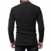 Men's Wool Causal Open Halter Sweaters Fit Knitting Pure Color Long Sleeve Cardigans