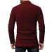 Men's Wool Causal Open Halter Sweaters Fit Knitting Pure Color Long Sleeve Cardigans