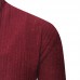 Men's Wool Causal Open Halter Sweaters Fit Knitting Pure Color Long Sleeve Cardigans