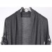 Mens Casual Breathable Knitted Stitching Cotton Cardigans