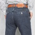 Mens High Rise Straight Leg Cotton Classic Big Size Jeans Denim Pants