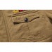 Mens Winter Cotton Thick Fleece Multifunction Pockets Drawstring Warm Jacket