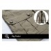 Mens Water Repellent Windproof Stand Collar Jacket Solid Color Trench Coat