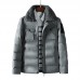 Mens Winter Thick Warm Fur Lapel Quilted Padded Jacket