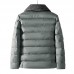 Mens Winter Thick Warm Fur Lapel Quilted Padded Jacket