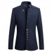 Mens Stand Collar Casual Slim Gentleman British Style Jacket Coats