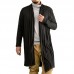 Men Sweater Mid Long Loose Coat Knit Cardigans Jacket Overcoat