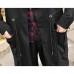 Fashion Mid Long Solid Color Hoodie Drawstring Cardigans For Men