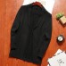 Mens Casual Soft Mid Length Loose Cotton Shawl Collar Long Sleeve Cardigans